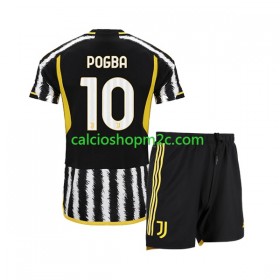 Juventus Paul Pogba 10 Bambino Maglia Prima 2023/2024 Manica Corta (+ Pantaloncini)